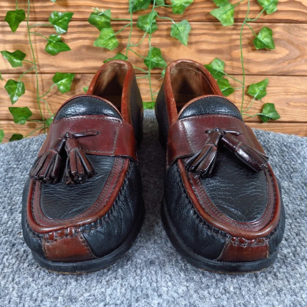 Johnston & Murphy Passport Mens Tassel Loafer Size 9 M Business‎ Black Burgundy